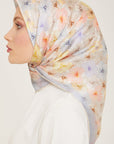 Armine Hydrangea Print Silk Scarf