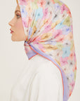 Armine Hydrangea Print Silk Scarf