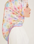 Armine Hydrangea Print Silk Scarf