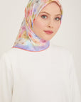 Armine Hydrangea Print Silk Scarf