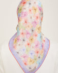 Armine Hydrangea Print Silk Scarf