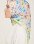 Armine Hydrangea Print Silk Scarf