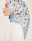 Armine Hydrangea Print Silk Scarf