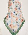 Armine Hydrangea Print Silk Scarf