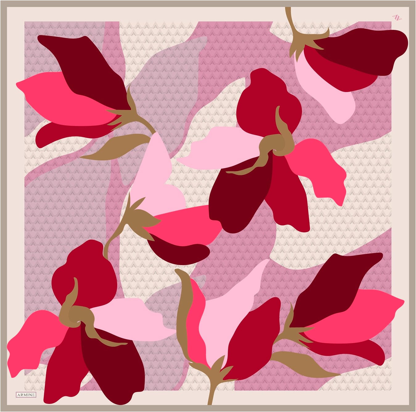 Armine Jonas Floral Silk Scarf