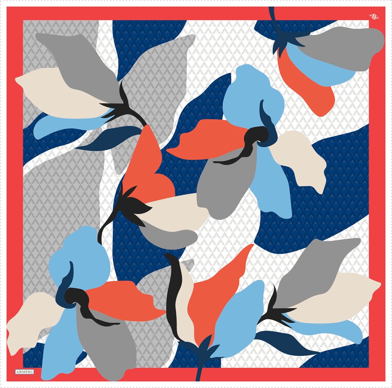 Armine Jonas Floral Silk Scarf