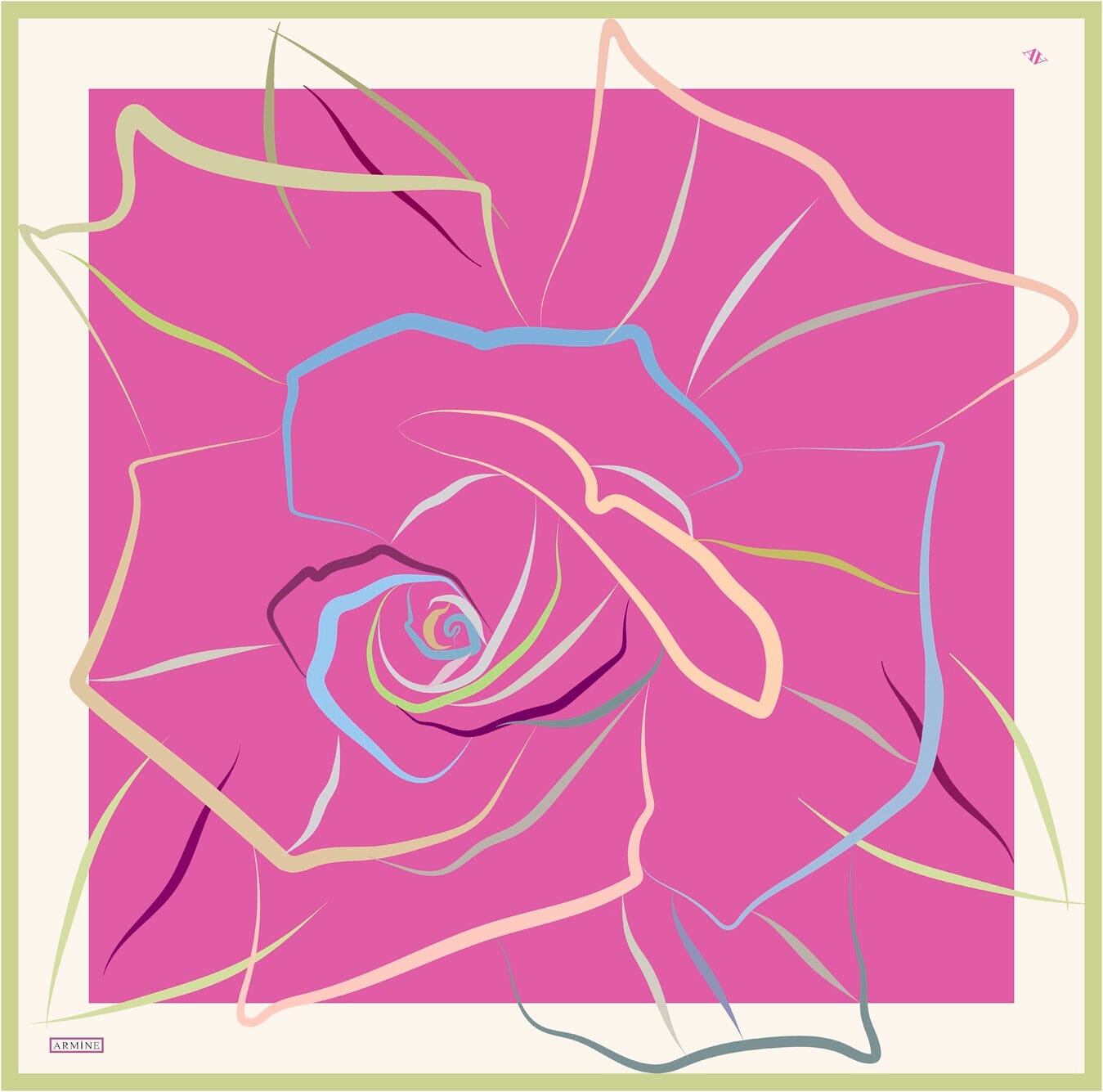 Armine Lotti Abstract Silk Scarf