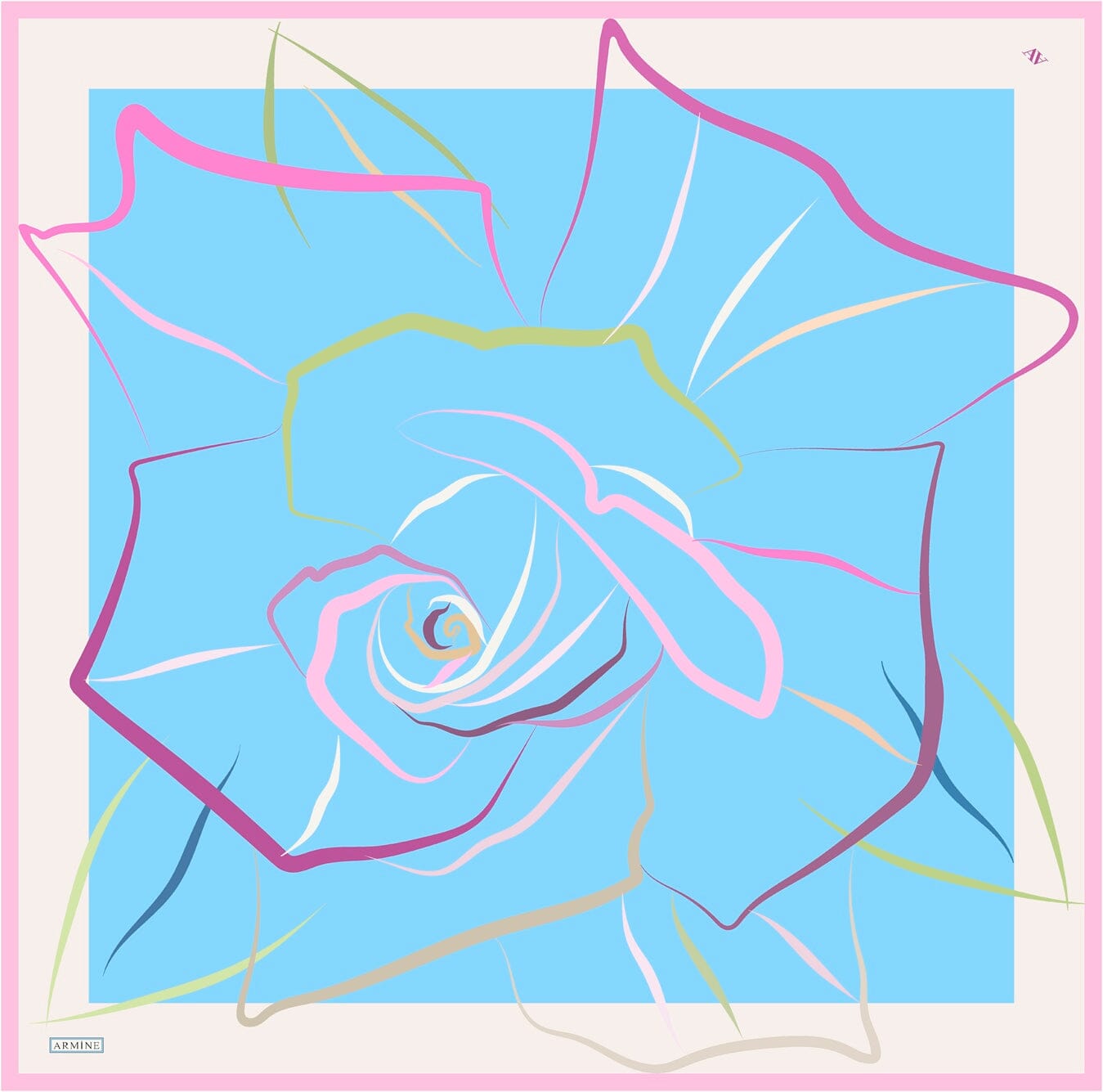 Armine Lotti Abstract Silk Scarf