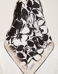 Armine Noir Floral Silk Scarf Silk Scarves Armine