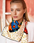 Sunshine Floral Silk Scarf