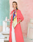 Orkhis Square Silk Scarf