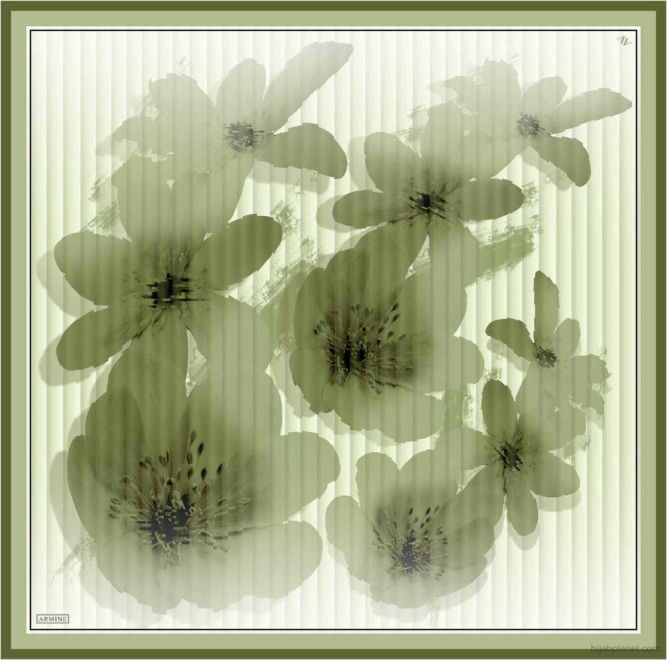 Armine Amaris Floral Silk Scarf #5 Silk Scarves Armine 