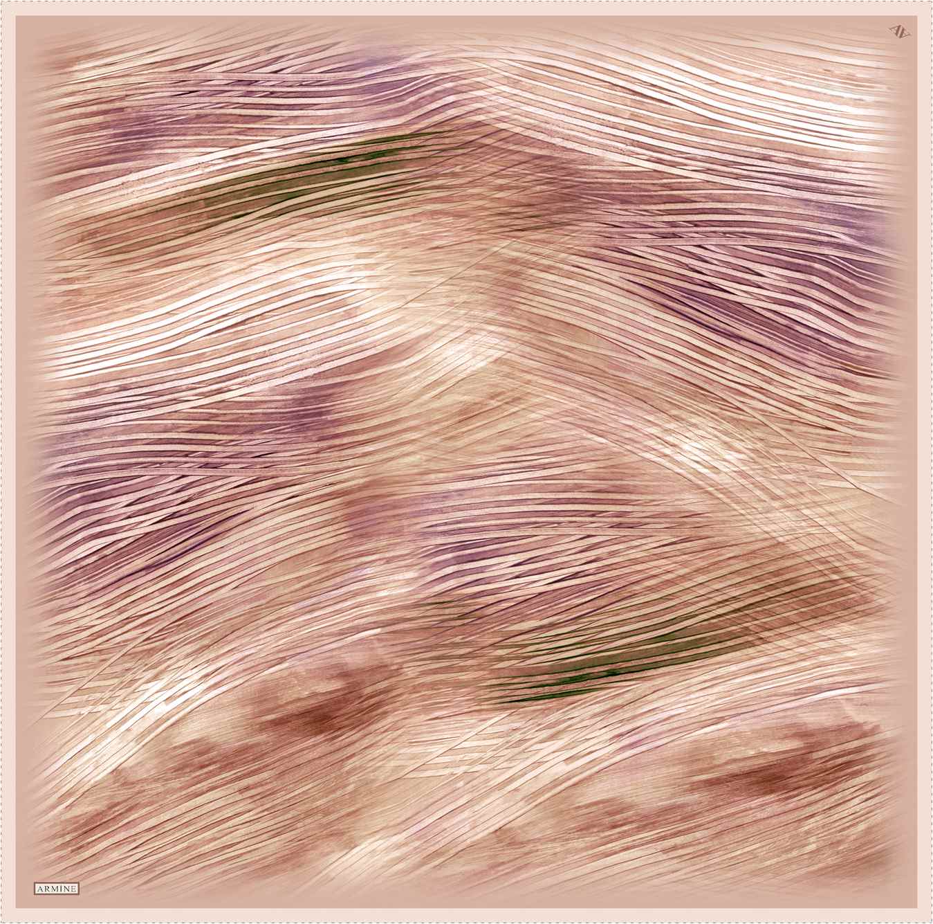 Armine Aquarius Abstract Silk Scarf #55 Silk Scarves Armine 