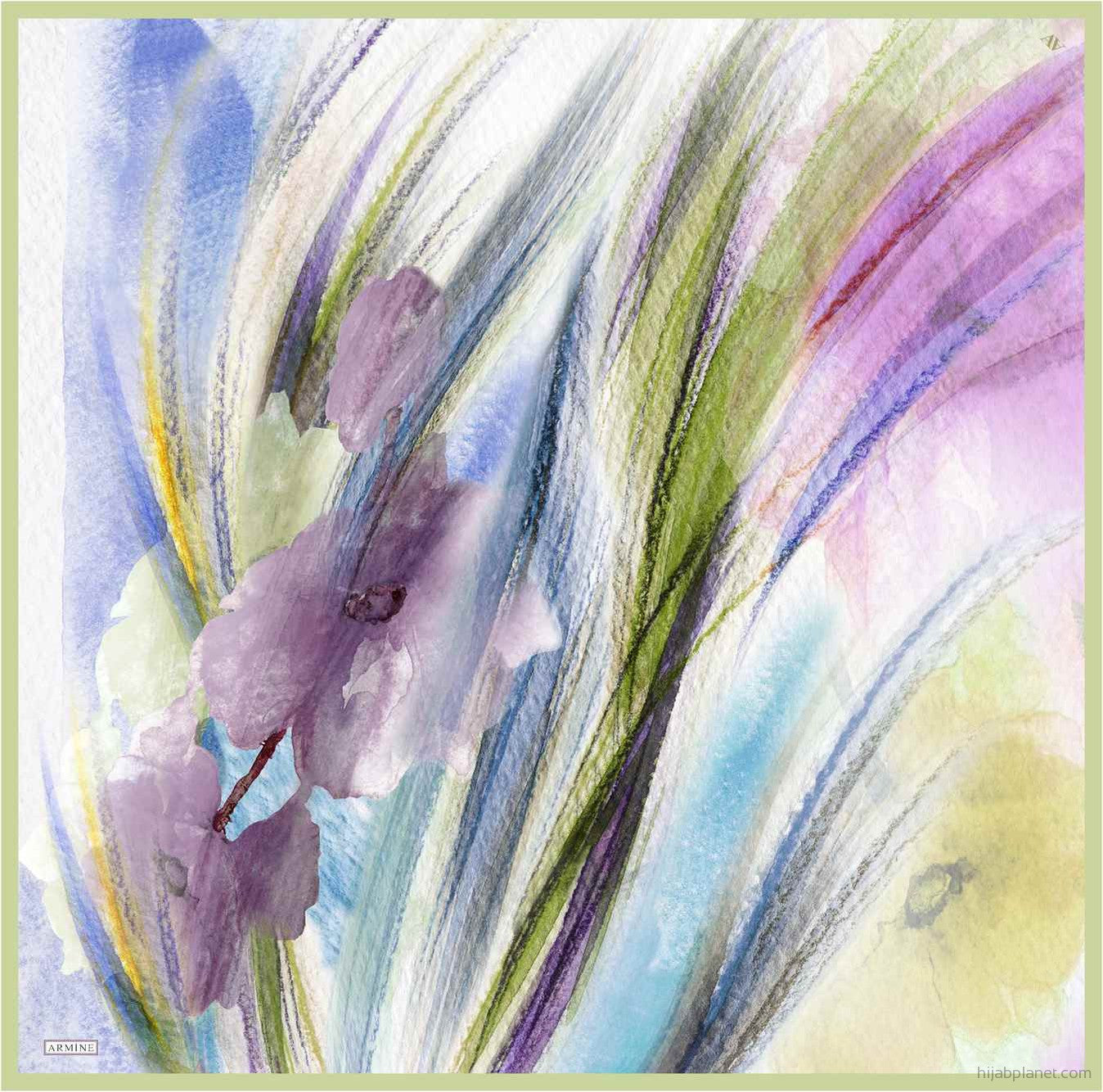 Armine Debussy Abstract Silk Scarf #33 Silk Scarves Armine 