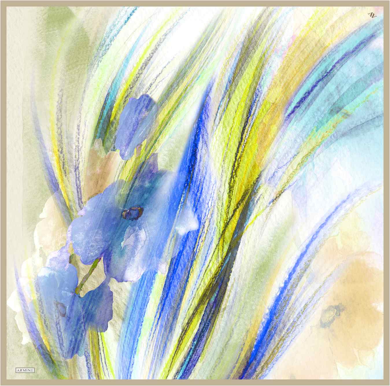 Armine Debussy Abstract Silk Scarf #83 Silk Scarves Armine 