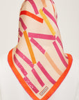 Armine Geometric Silk Scarf 