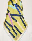 Armine Geometric Silk Scarf 