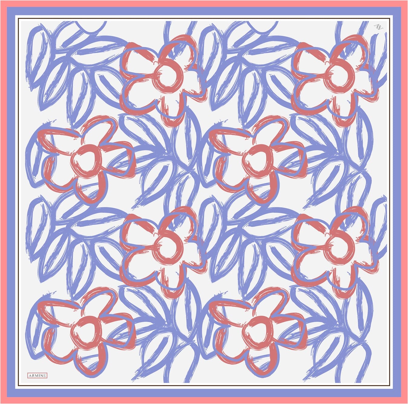 Armine Mira Floral Silk Scarf #33 Silk Scarves Armine 