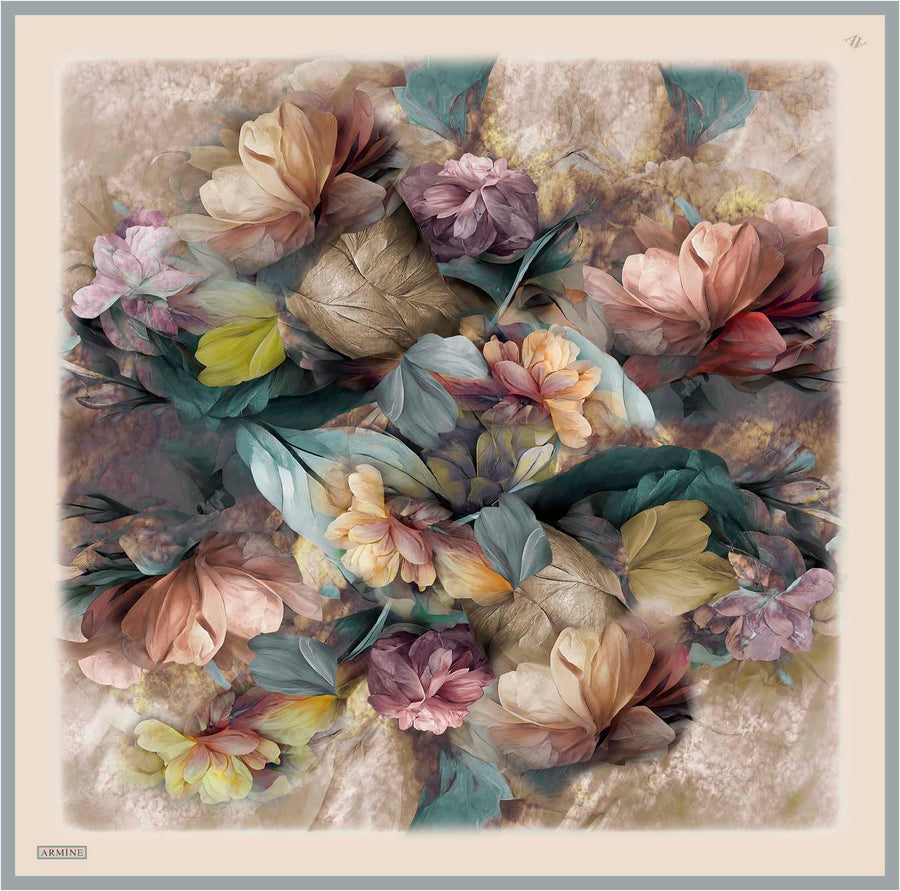 Nigella Floral Silk Scarf #34