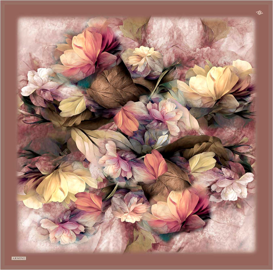 Nigella Floral Silk Scarf #51