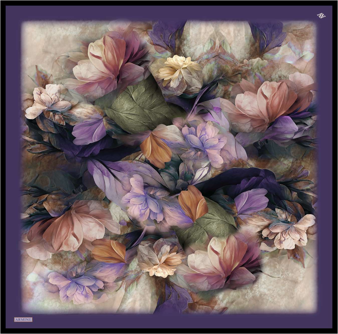 Nigella Floral Silk Scarf 