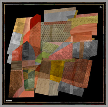 Pitaloka Abstract Silk Scarf #33