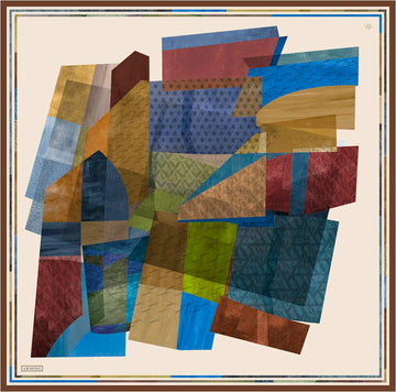 Pitaloka Abstract Silk Scarf #34