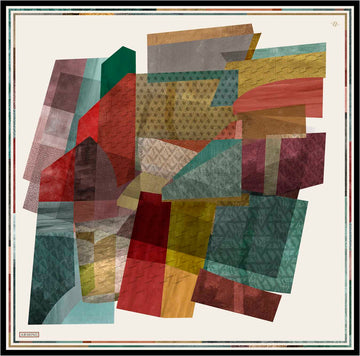 Pitaloka Abstract Silk Scarf #36