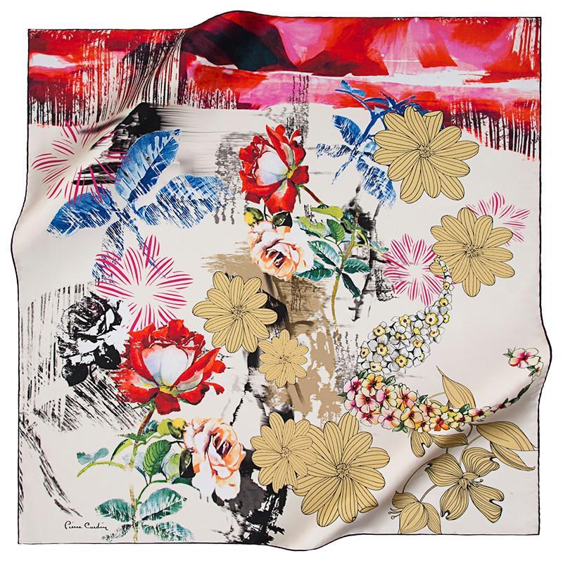 Oriental Delight Floral Silk Scarf 