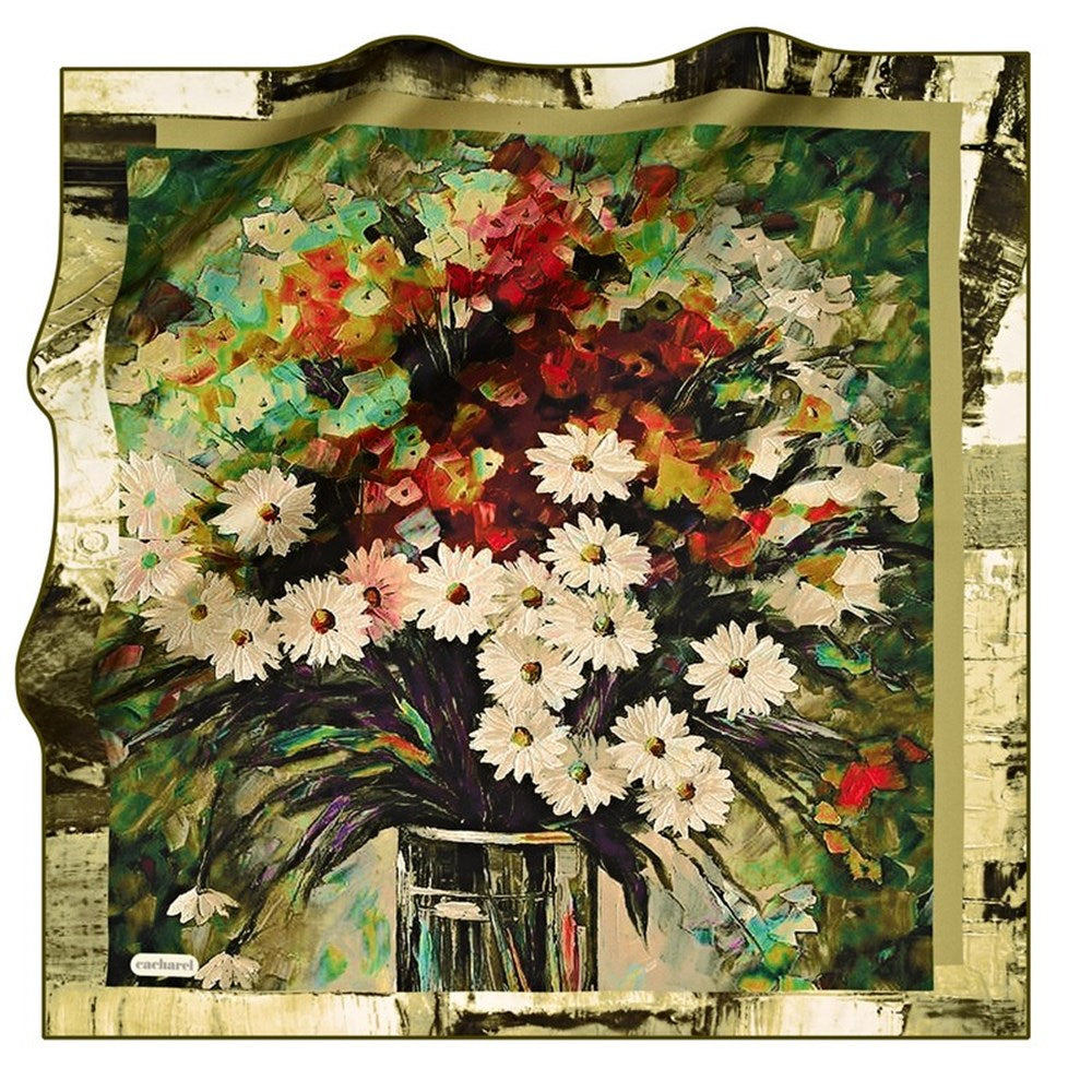 Victoria Floral Silk Twill Scarf